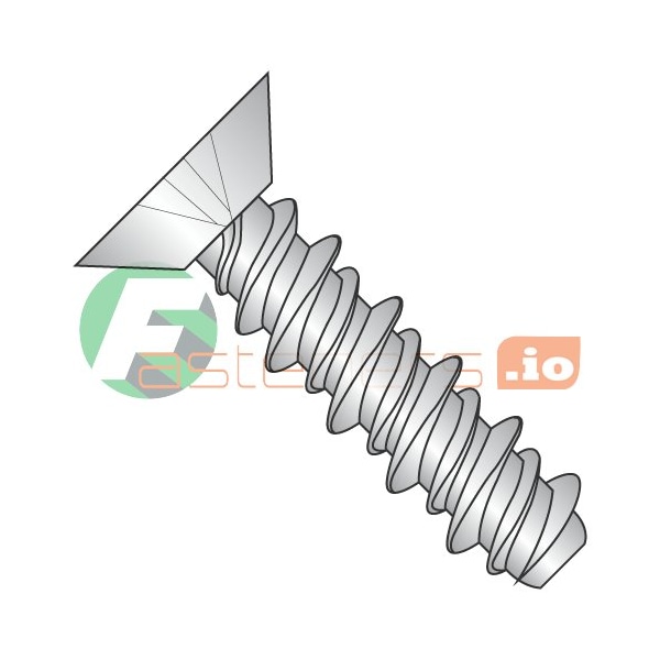 Newport Fasteners Thread Cutting Screw, #4 x 1/4 in, 18-8 Stainless Steel Flat Head Phillips Drive, 5000 PK 924395 - main